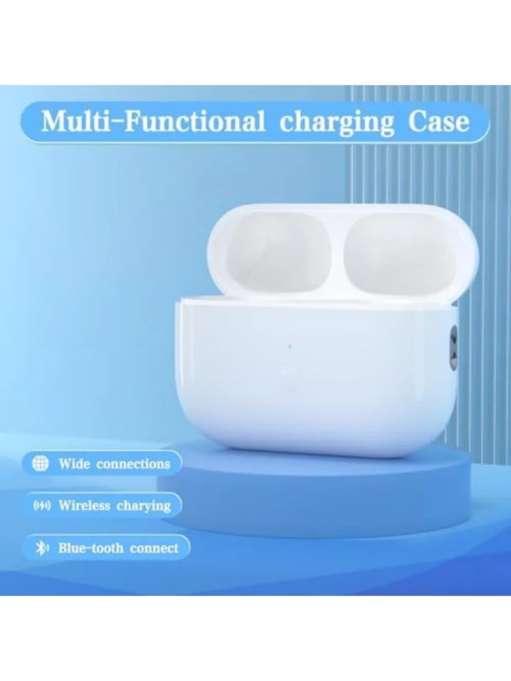 Wireless Charging Case for AirPods Pro 1 & 2 - Type-C Replacement Charger